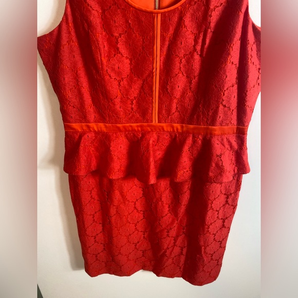 #495 BOSTON PROPER Peplum Dress size 16 - Picture 2 of 11